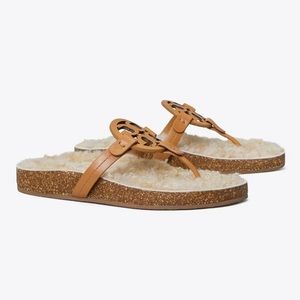 NWT & NIB ❤️ Tory Burch - Miller Cloud Shearling Sandal - Sz 8.5